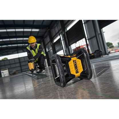 DEWALT 18V Rotating Laser Level Green Beam Manual-Dual-Grade Kit DCE079D1GXE