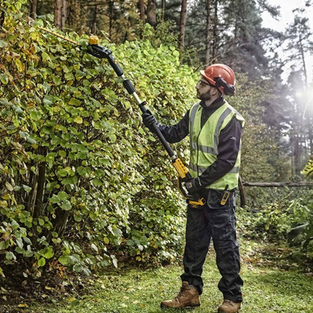 DEWALT 18V XR Brushless 55cm (22 ) Pole Hedge Trimmer Skin DCMPH566N-XE