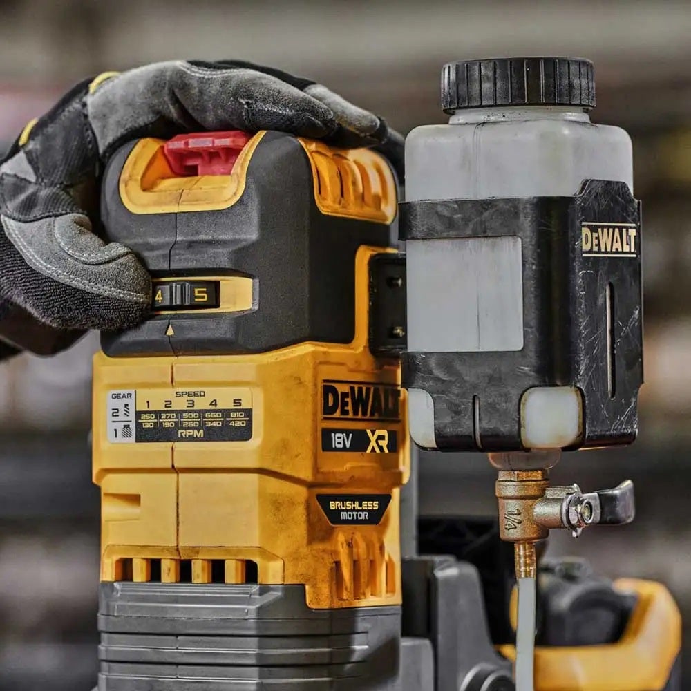 DEWALT 18V XR FLEXVOLT 2 x 9.0Ah Magnetic Drill Kit DCD1623X2G-XE