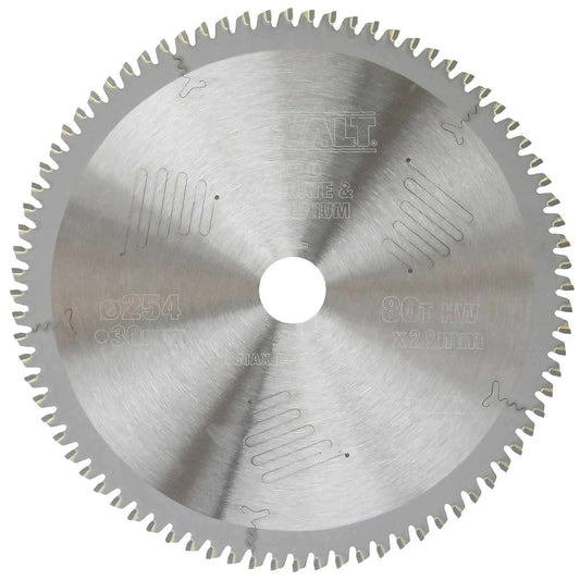 DEWALT 254x30mm 80T Extreme Workshop TCT Circular Saw Blade for Wood Cutting DT90264-QZ