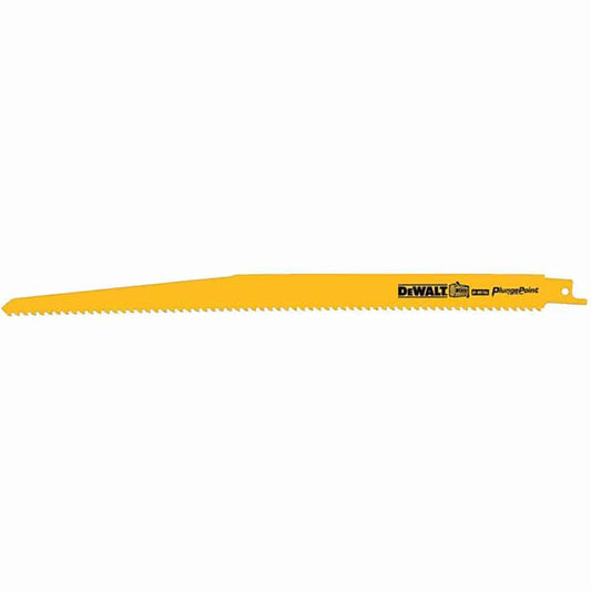 DEWALT 305mm (12 ) 6 TPI Bi-Metal Reciprocating Saw Blade 5pc DW4804