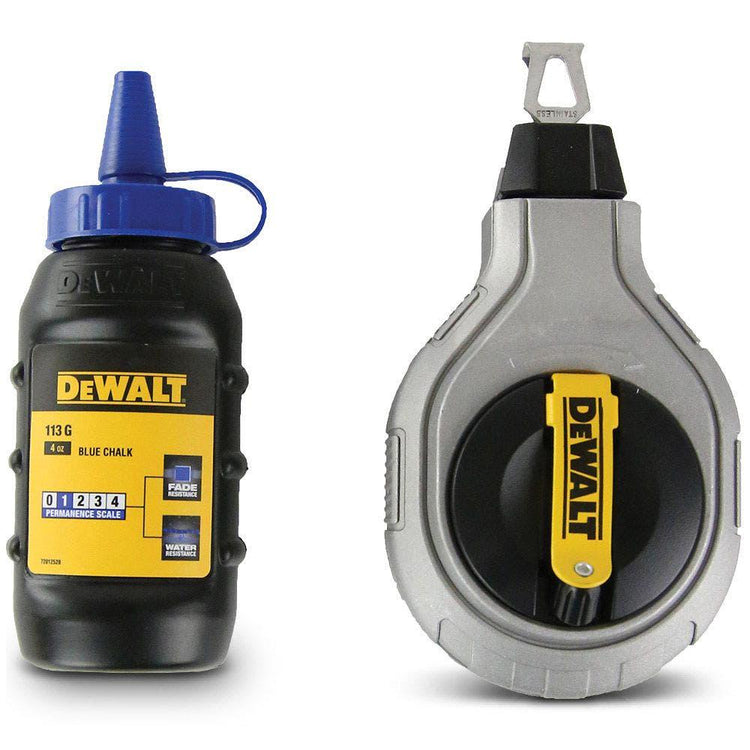 DEWALT 30m 6:1 Chalk Reel with 113g Blue Chalk DWHT47425-9