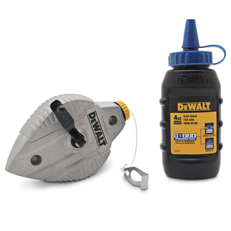 DEWALT 30m Aluminium Chalk Line Reel with 113g Blue Chalk DWHT47309L