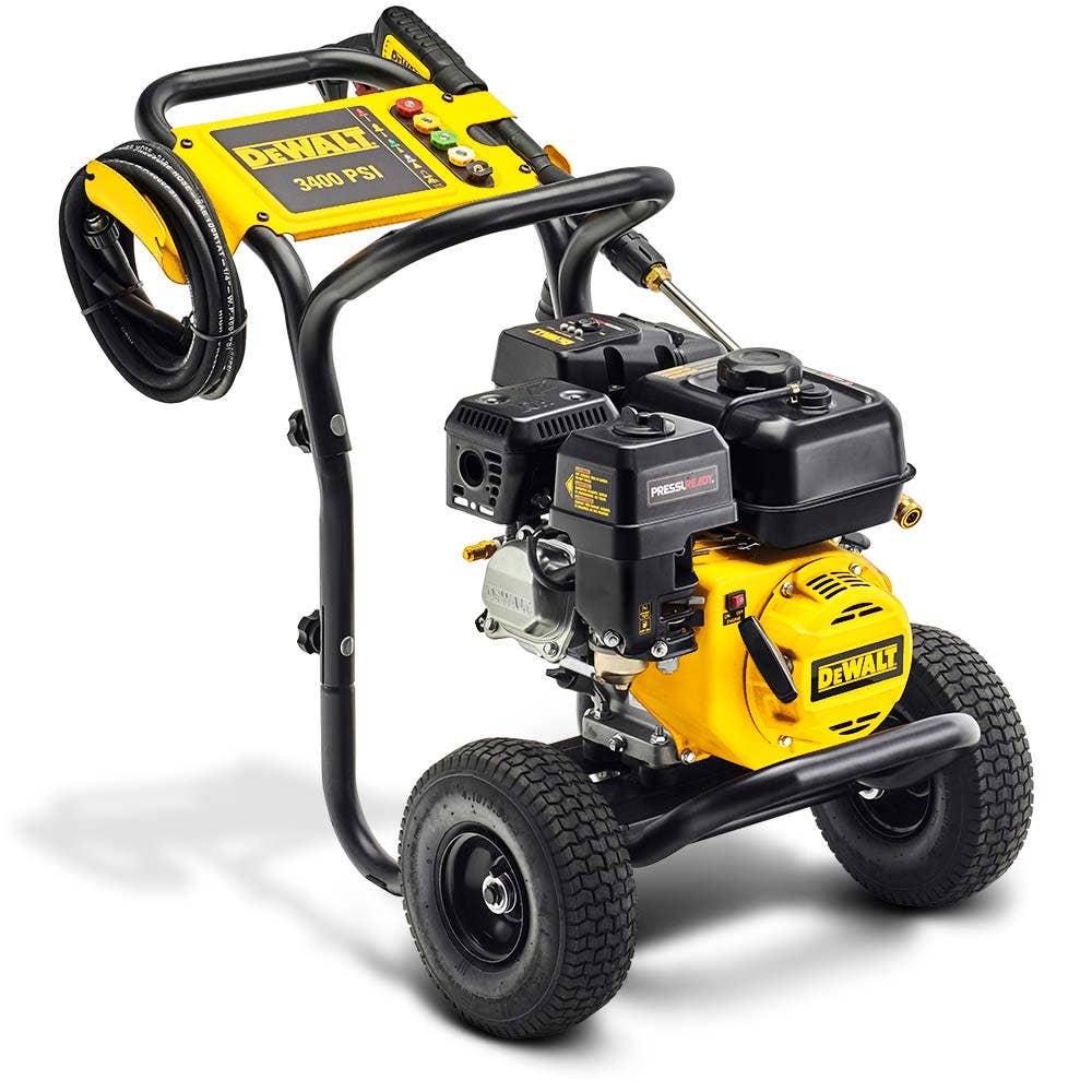 DEWALT 3400PSI 9.5LPM Petrol Pressure Washer w. 18V Battery and Charger DXPW3495PR
