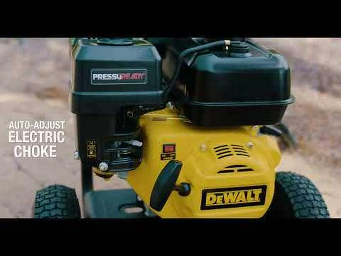 DEWALT 3400PSI 9.5LPM Petrol Pressure Washer w. 18V Battery and Charger DXPW3495PR