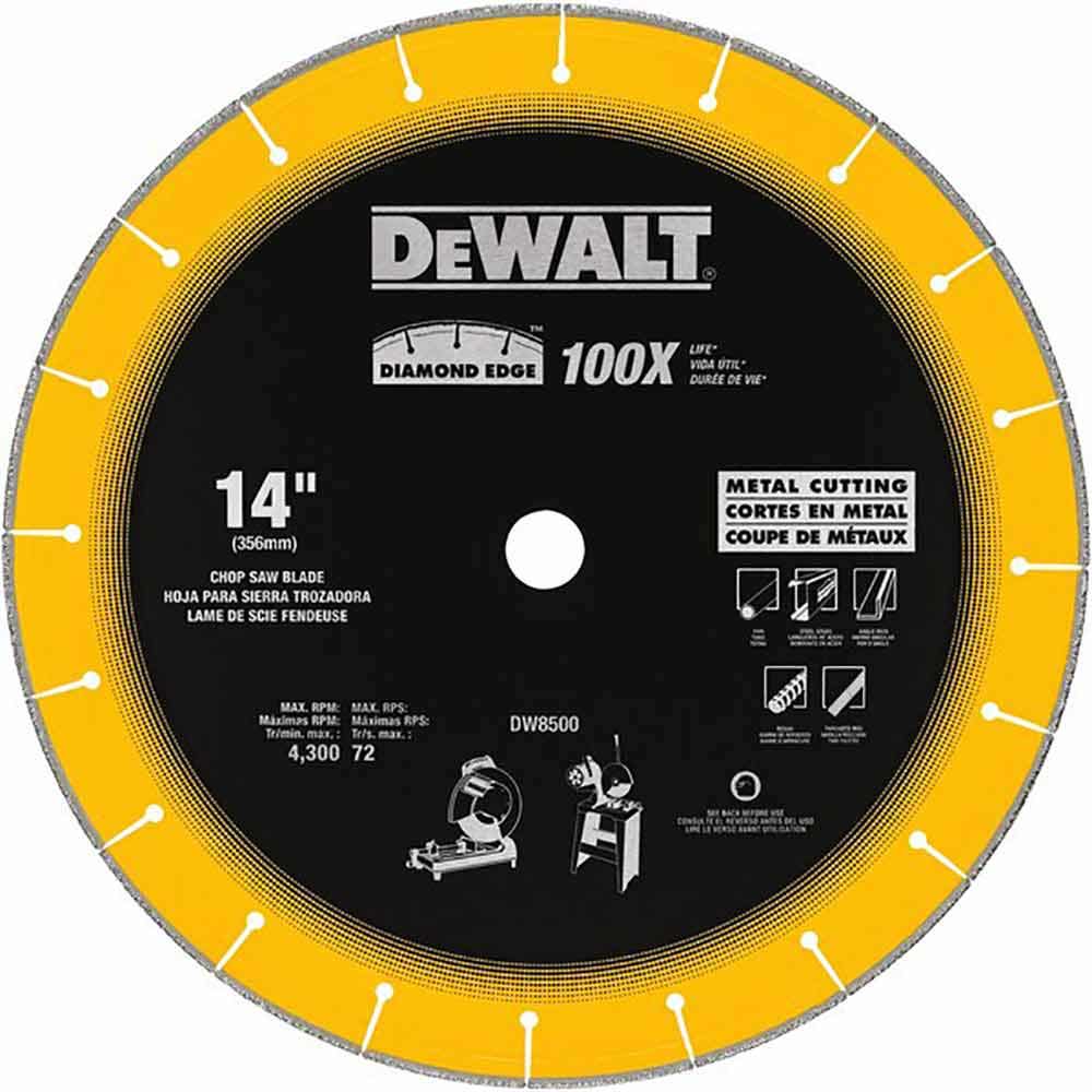 DEWALT 355mm x 2.8mm x 25.4mm Extreme Diamond Edge Chop Saw Ferrous Metal Blade DW8500