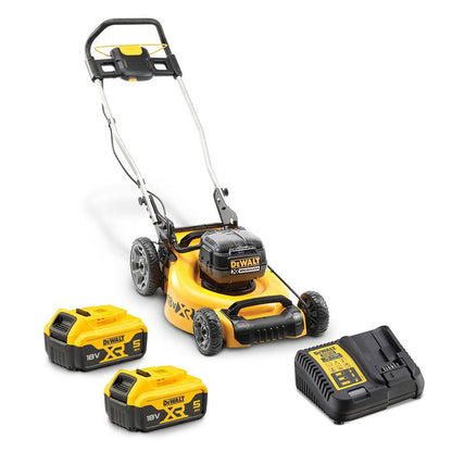 DEWALT 36V Brushless 2 x 5.0Ah 510mm (20 ) Lawn Mower Kit DCMW564P2-XE