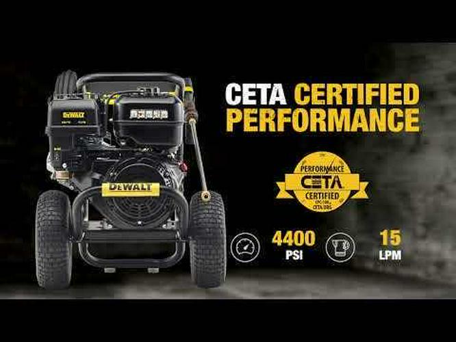 DEWALT 4400PSI 15.0LPM Petrol Pressure Washer DXPW4415