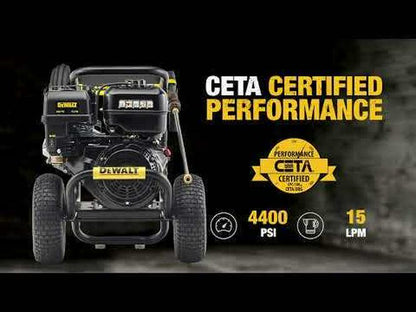 DEWALT 4400PSI 15.0LPM Petrol Pressure Washer DXPW4415