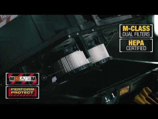 DEWALT 54V XR FLEXVOLT Brushless 2 x 6.0Ah M-Class Dust Extractor Kit DCV586MT2-XE