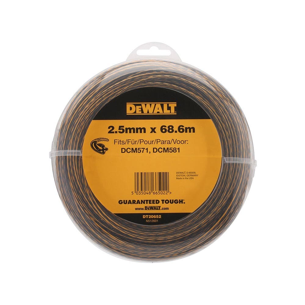 DEWALT 68m x 2.5mm String Trimmer Line DT20652-QZ