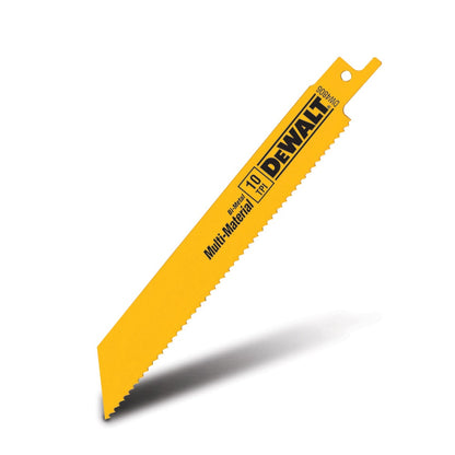 DEWALT 6inch 10TPI Bi-Metal Reciprocating Saw Blade - 5 Piece DW4806