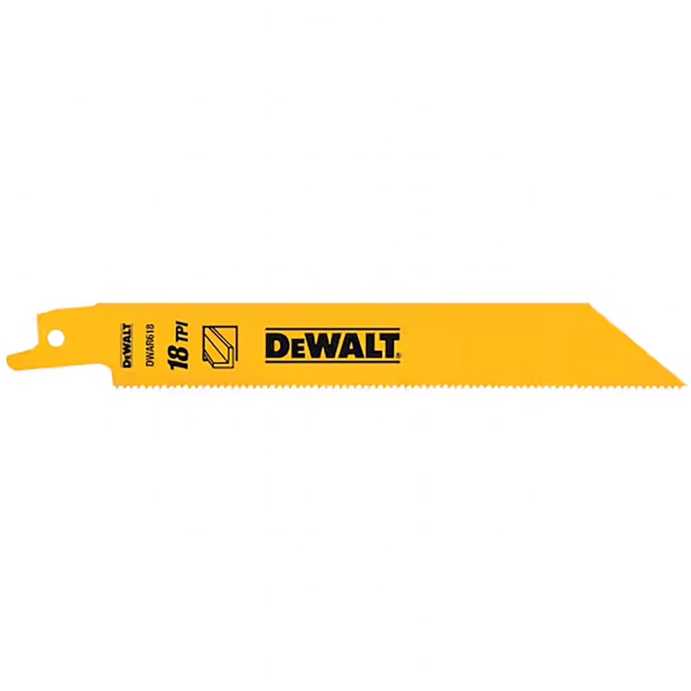 DEWALT 6inch 24TPI Bi-Metal Reciprocating Saw Blade - 5 Piece DW4813