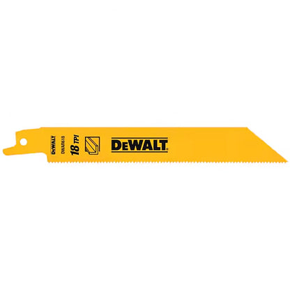 DEWALT 6inch 24TPI Bi-Metal Reciprocating Saw Blade - 5 Piece DW4813