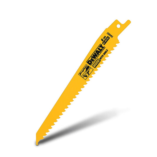 DEWALT 6inch 6TPI Bi-Metal Reciprocating Saw Blade - 2 Piece DW4802