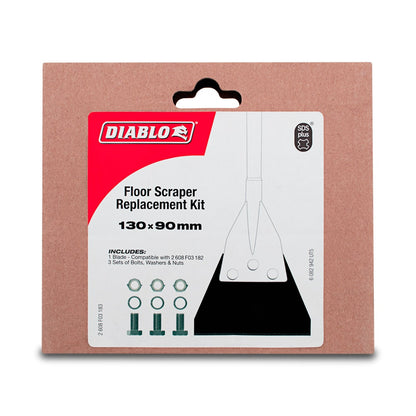 DIABLO 125 x 90mm SDS Plus Floor Scrapper Blade Kit 2608F03183