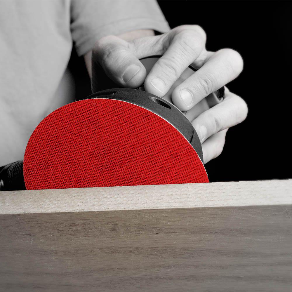 DIABLO 125mm 120-Grit Net Hook and Loop Sanding Disc and Connection Pad - SANDNET - 10 Piece