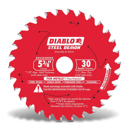 DIABLO 136mm 30T Ferrous Metals STEEL DEMON Saw Blade F03F013683