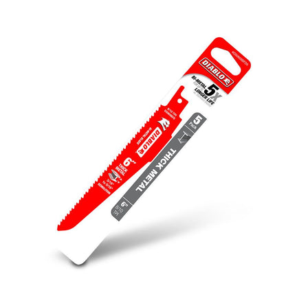 DIABLO 152mm Bi-Metal Recip Blade for Thick Metal Demolition - 5 Piece 2610052335