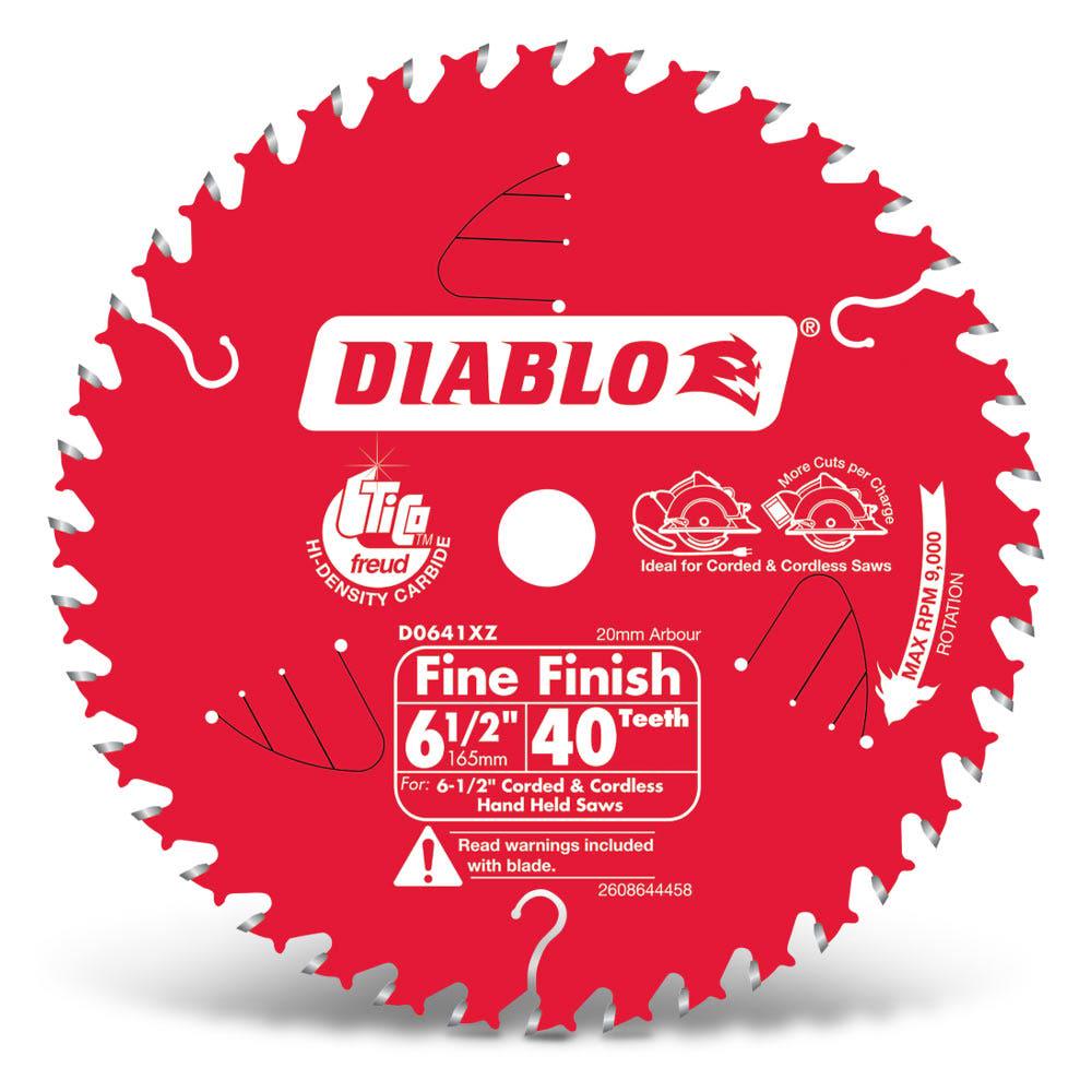 DIABLO 165mm 40T Fine Finish Saw Blade 2608644458