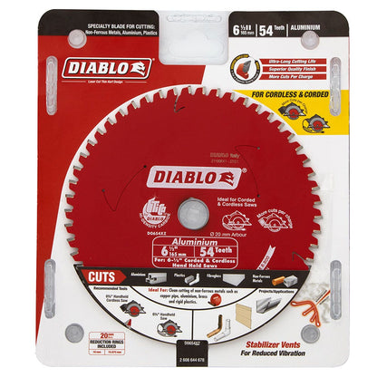 DIABLO 165mm 54T Aluminium/Plastics Saw Blade 2608644678