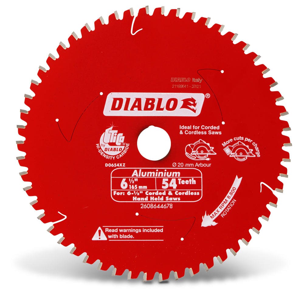 DIABLO 165mm 54T Aluminium/Plastics Saw Blade 2608644678