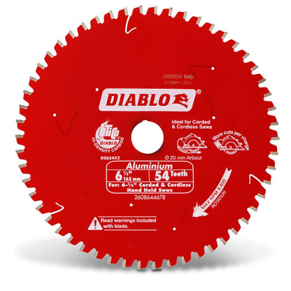 DIABLO 165mm 54T Aluminium/Plastics Saw Blade 2608644678