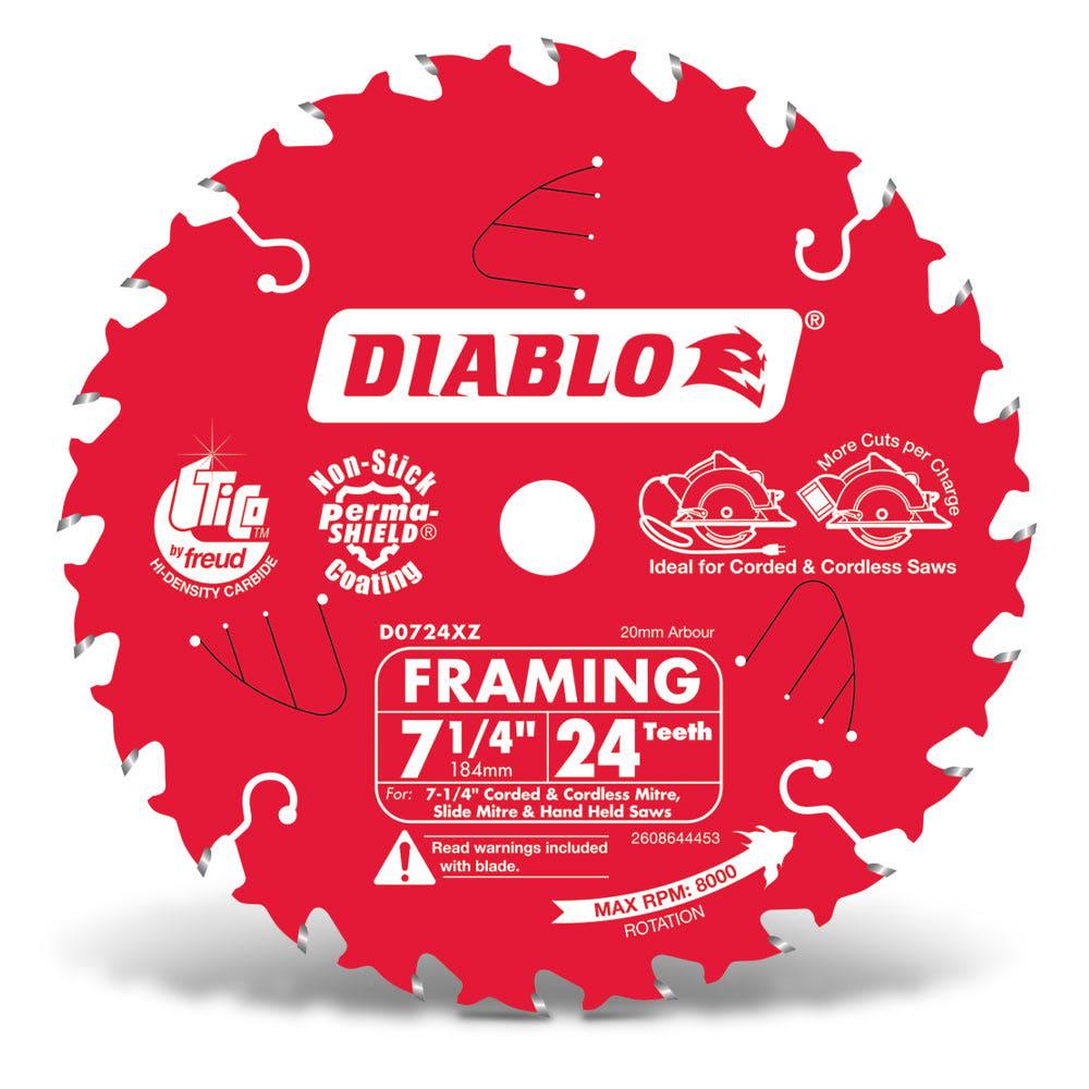 DIABLO 184mm 24T Framing Saw Blade 2608644453