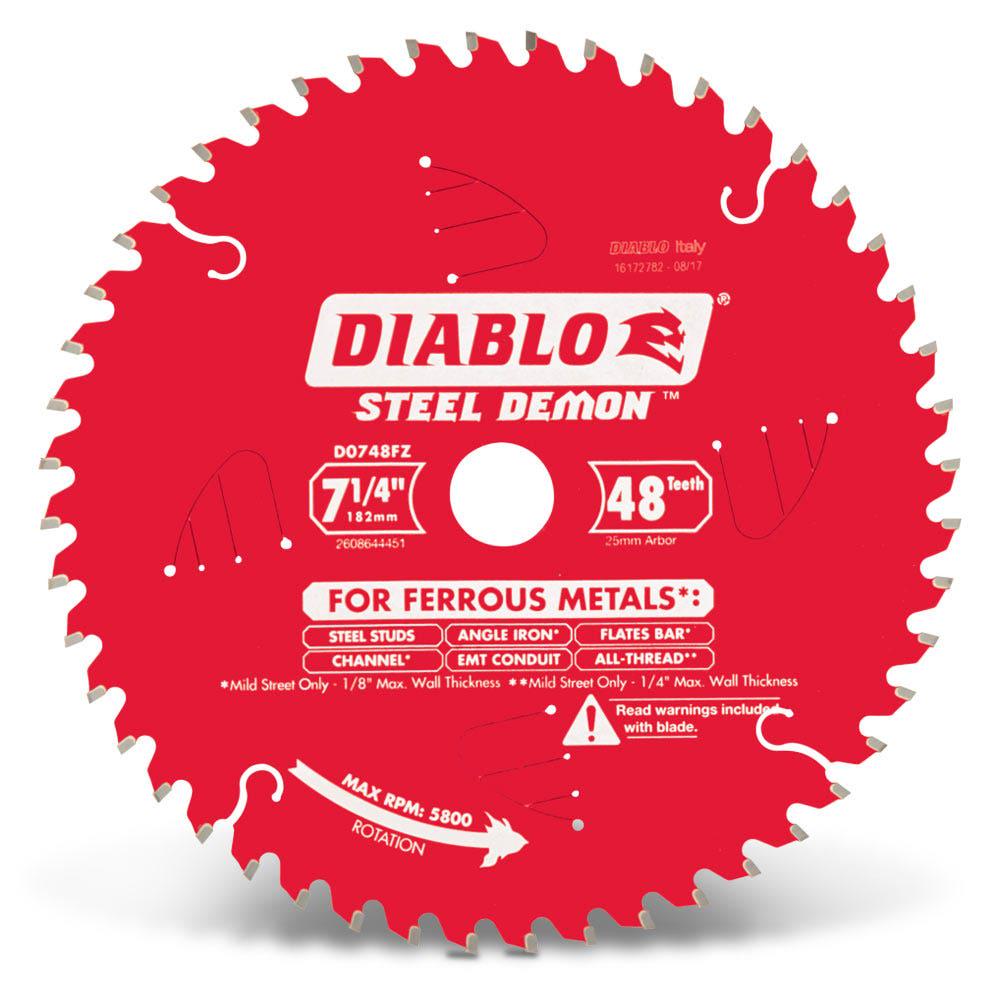 DIABLO 184mm 48T Ferrous Metals STEEL DEMON Saw Blade 2608644451