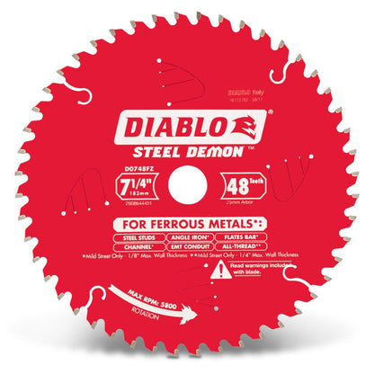 DIABLO 184mm 48T Ferrous Metals STEEL DEMON Saw Blade 2608644451