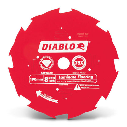 DIABLO 190mm 8T Laminate Flooring Saw Blade 2608644448