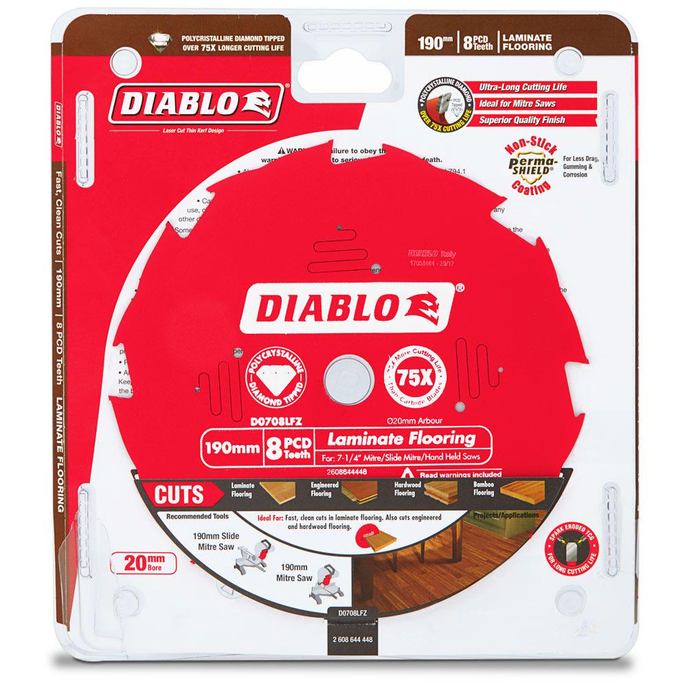 DIABLO 190mm 8T Laminate Flooring Saw Blade 2608644448