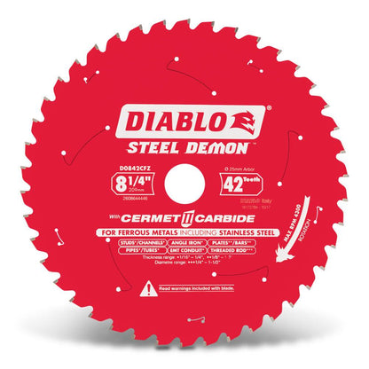 DIABLO 209mm 42T Ferrous Metals STEEL DEMON Saw Blade 2608644446