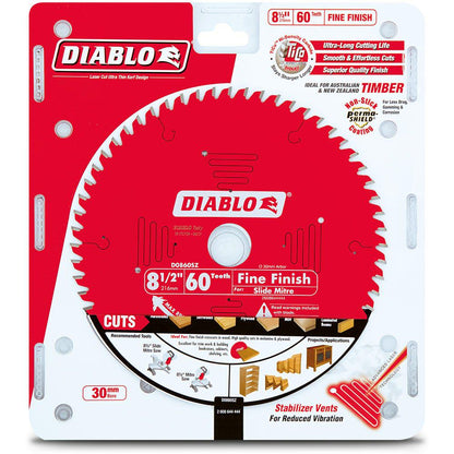 DIABLO 216mm 60T Fine Finish Saw Blade 2608644444