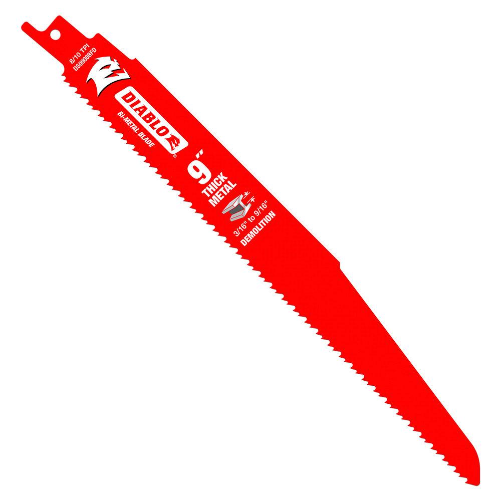 DIABLO 229mm Bi-Metal Recip Blade for Thick Metal Demolitio - 5 Piece 2610052325