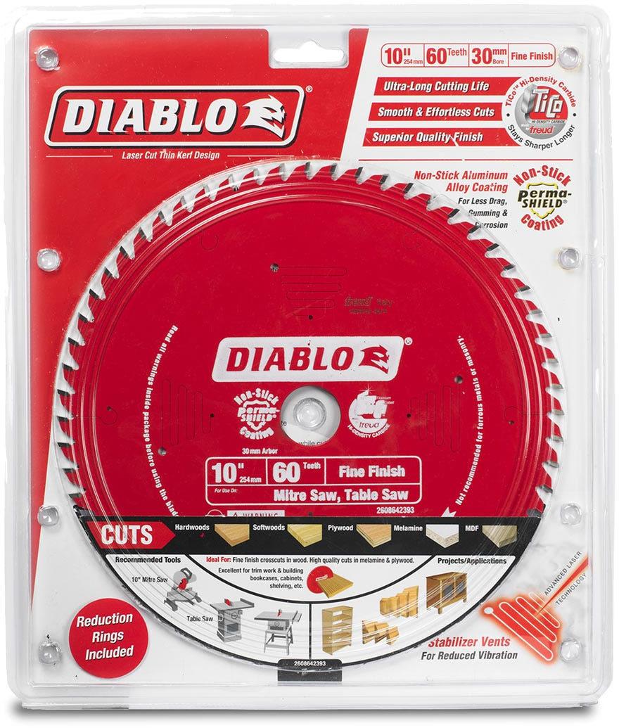 DIABLO 254mm 60T Fine Finish Saw Blade 2608642393