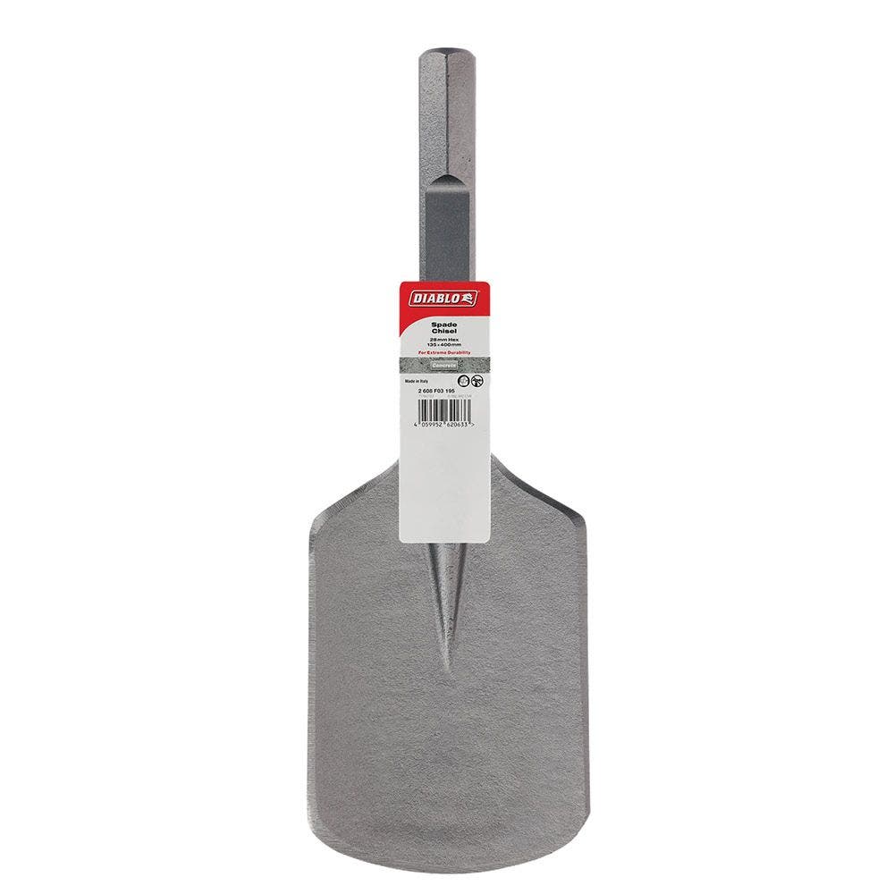 DIABLO 28mm Hex Spade Chisel 135 x 400mm Rounded Bit 2608F03195