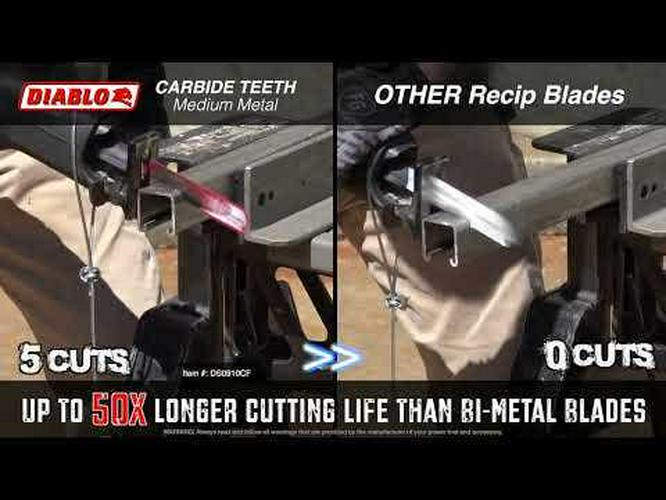 DIABLO 300mm Steel Demon Carbide Recip Blade for Medium Metal Cutting 2610066487