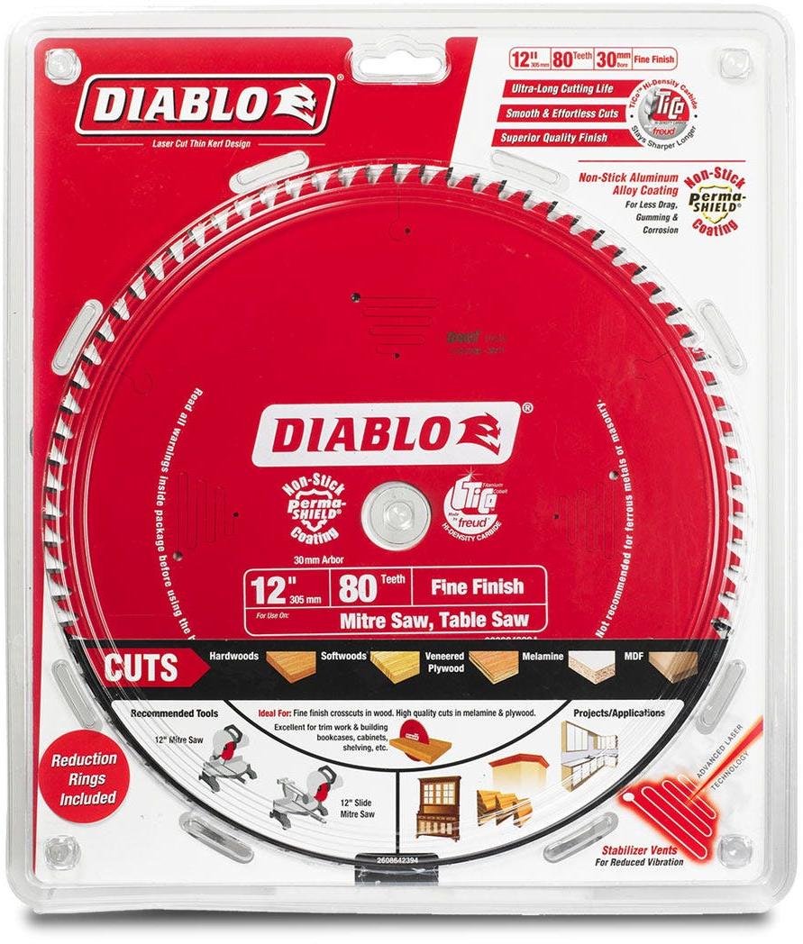 DIABLO 305mm 80T Fine Finish Saw Blade 2608642394