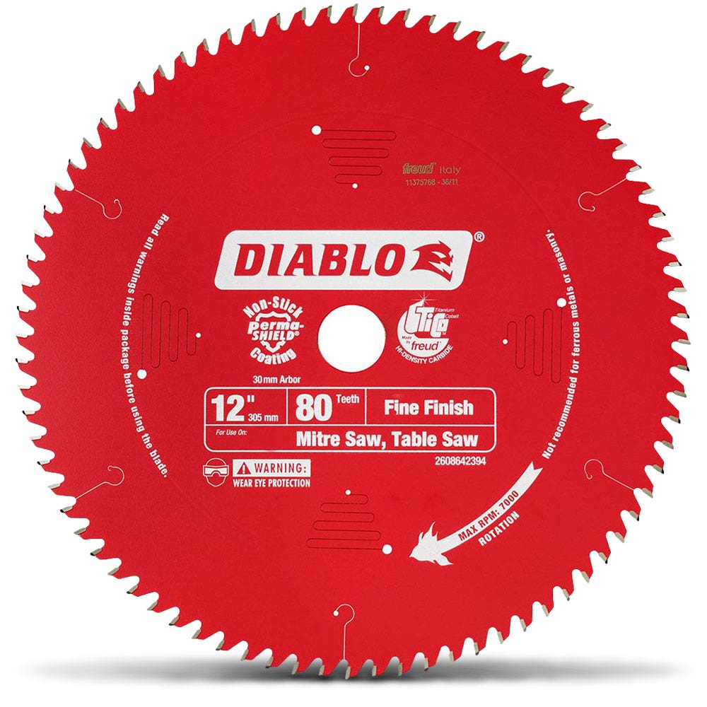 DIABLO 305mm 80T Fine Finish Saw Blade 2608642394