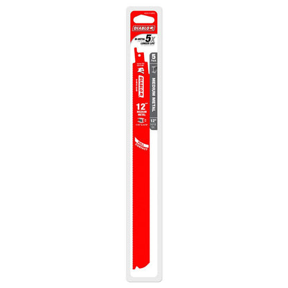 DIABLO 305mm Bi-Metal Recip Blade for Medium Metal Cutting - 5 Piece 2610052334