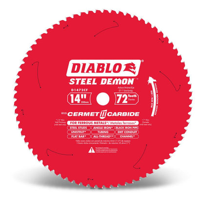 DIABLO 355mm 72T Ferrous Metals STEEL DEMON Saw Blade F03F013201