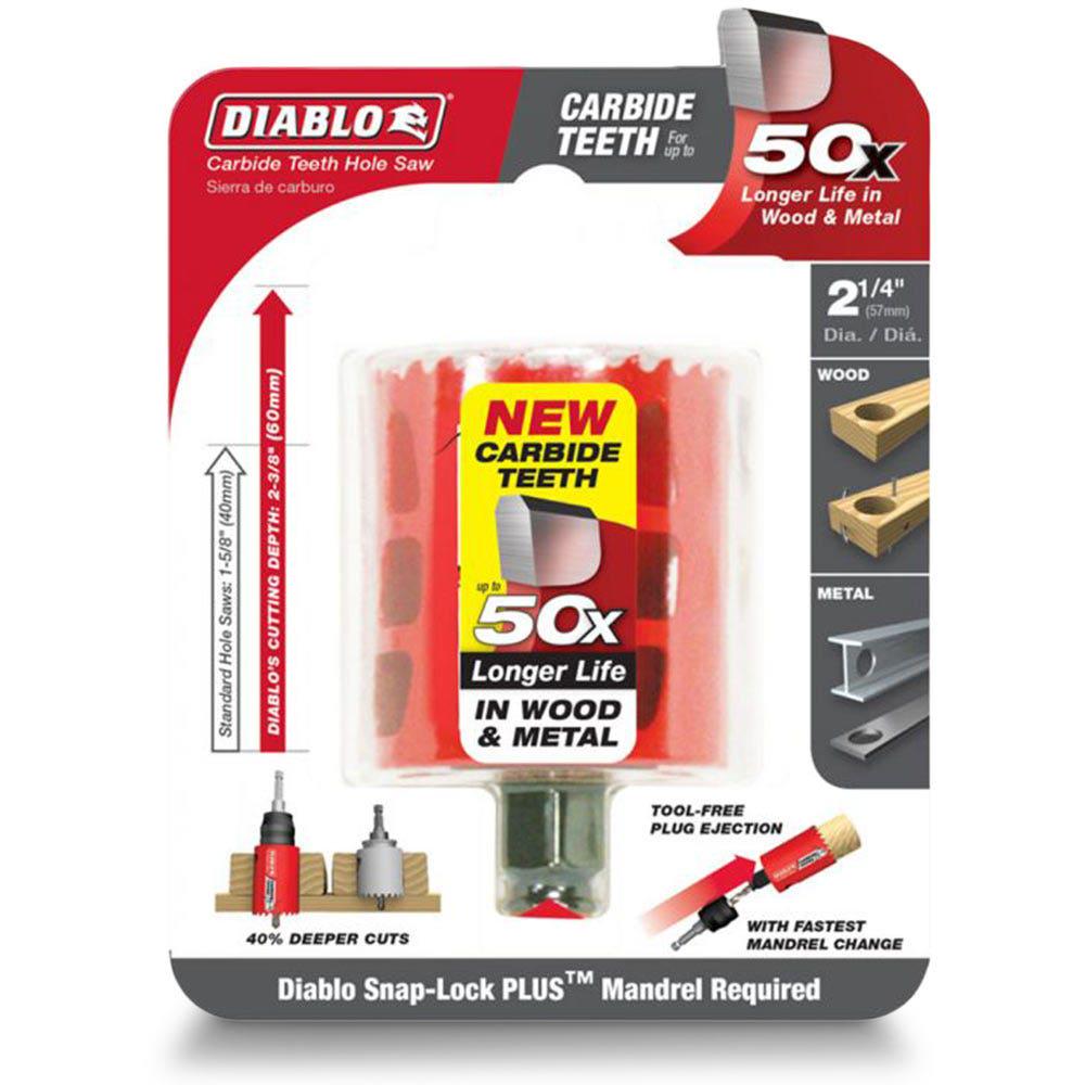 DIABLO 57mm (2.1 4inch) Quick-Change TCT Holesaw