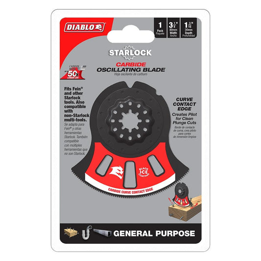 DIABLO 80mm Starlock Carbide Multi-Tool Blade For General Purpose Cuts 2608F02276