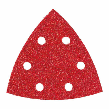 DIABLO 93mm Mixed-Grit 6-Hole Hook and Loop Delta Sanding Sheet - 10 Piece 2608F01174