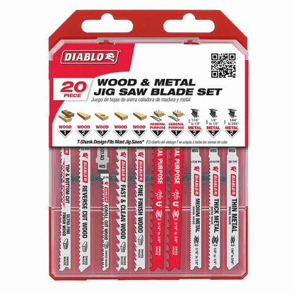 DIABLO Wood and Metal Set 20-Piece 2608F02263
