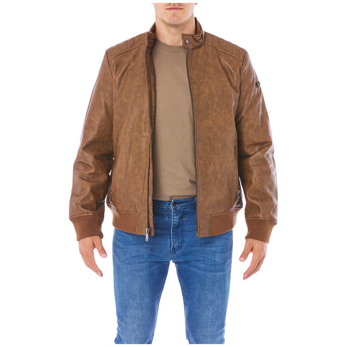 DKNY Men's Bomber Jacket Brown