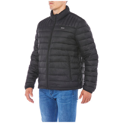 DKNY Mens Logo Packable Jacket - Black