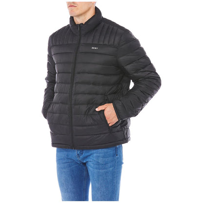 DKNY Mens Logo Packable Jacket - Black