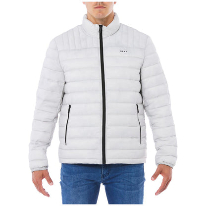 DKNY Mens Logo Packable Jacket - Black